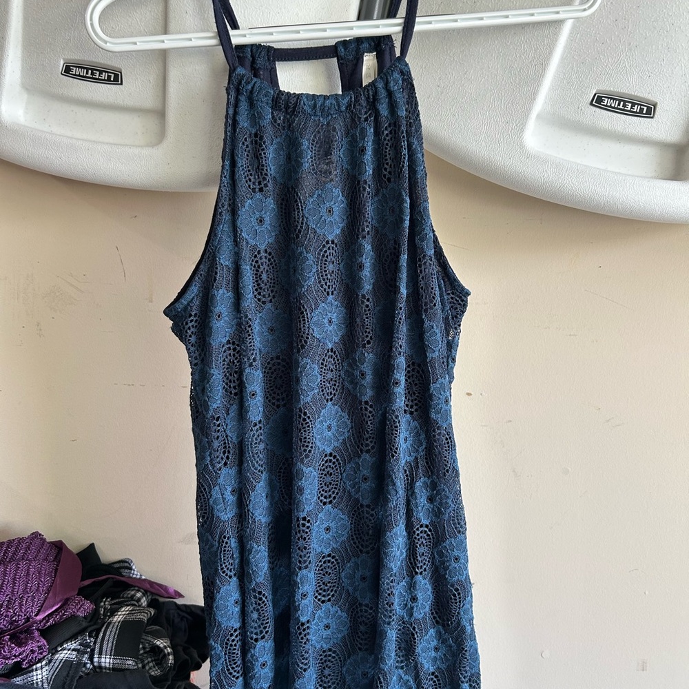 Roper Midnight Blue Lace Dress